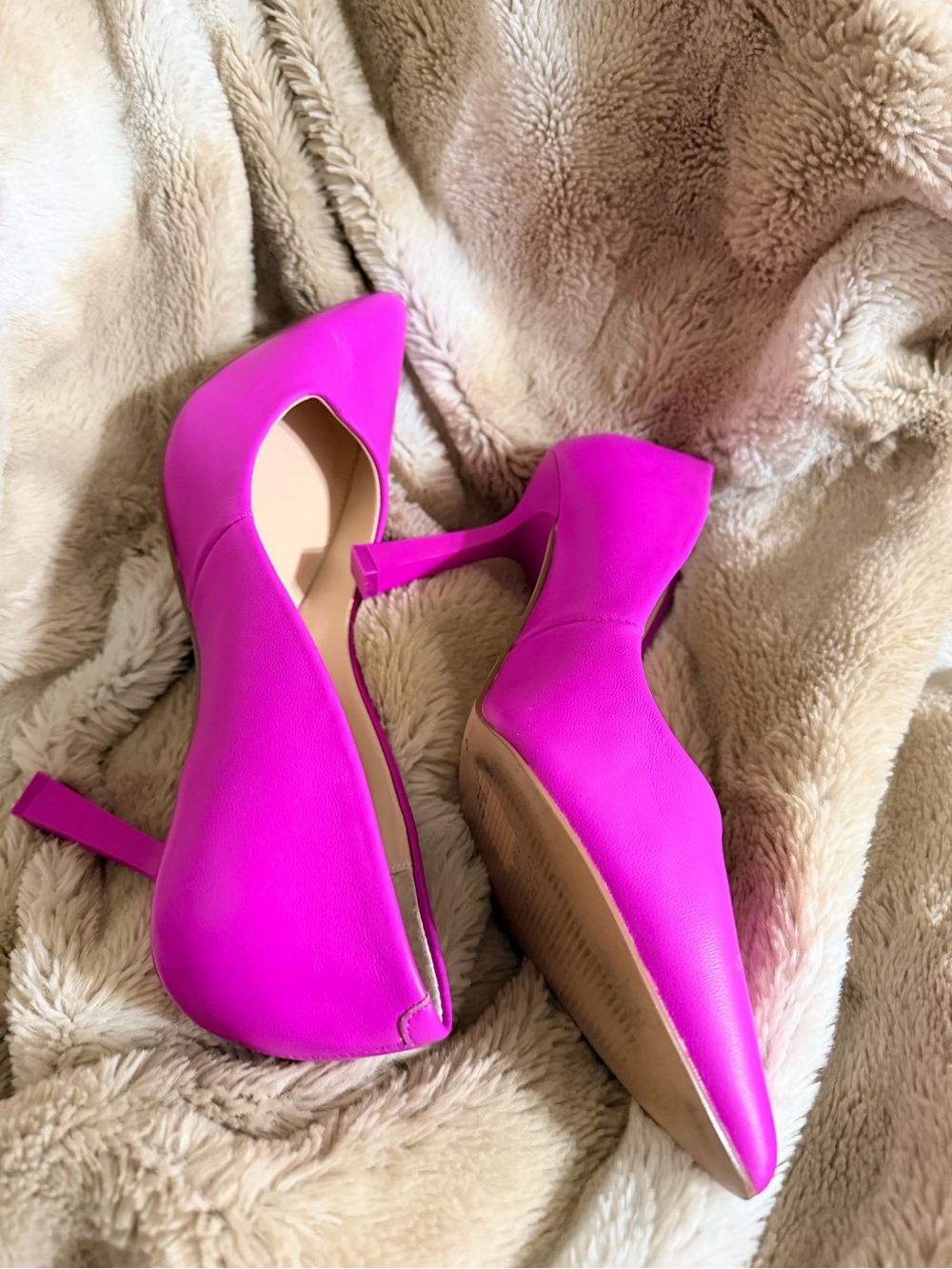 Steve Madden Hot Pink Pointed-Toe High Heels